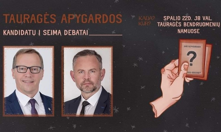 Iniciatyva „Žinau, ką renku“ kviečia į II turo debatus