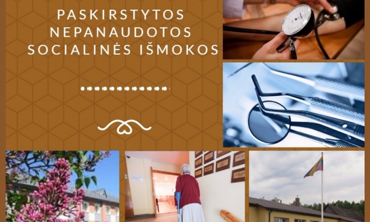 Nepanaudotos socialinės paramos lėšos paskirstytos kitoms socialinėms reikmėms