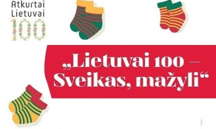 Šalies gyventojai ir organizacijos kviečiami megzti trispalves kojinaites naujagimiams