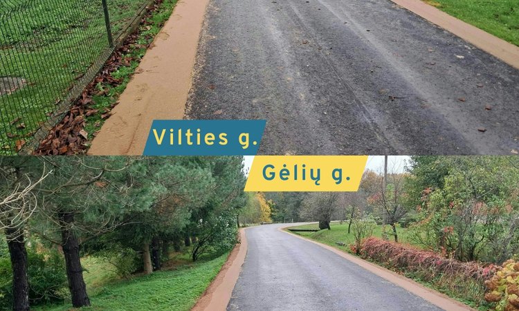 Juodpetriuose išasfaltuotos Vilties ir Gėlių gatvės
