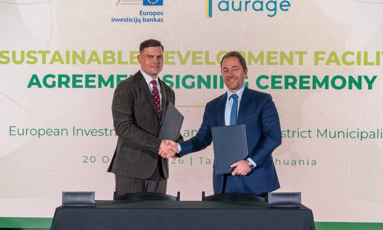 Lietuvos miestas Tauragė, pasinaudodamas 20 mln. eurų EIB finansavimu, toliau sieks įgyvendinti poveikio klimatui neutralumo užmojus