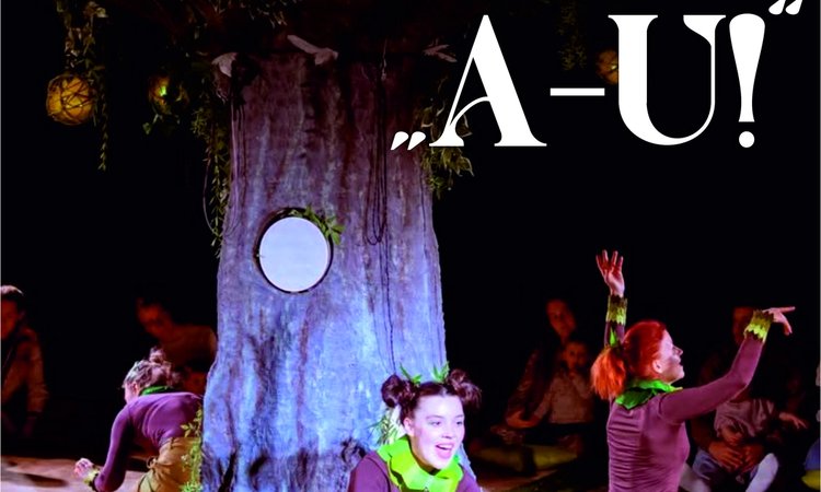 Pirmoji mažųjų kelionė į teatro pasaulį: Tauragėje – muzikinis spektaklis kūdikiams „A-Ū!“
