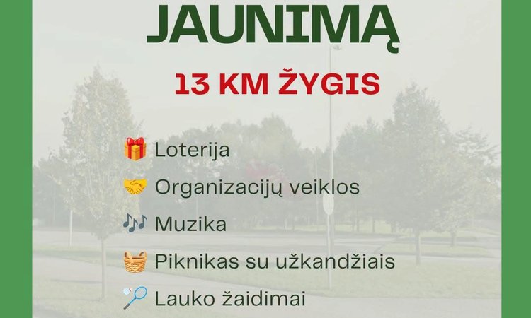 Tauragė juda už jaunimą: rugsėjo 19-ąją miestas kvies į 13 km žygį