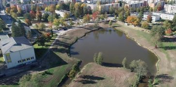 Baigti Zumpės tvenkinio aplinkos tvarkymo pirmojo etapo darbai