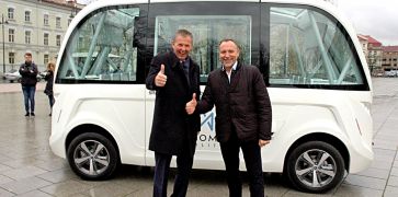 Prancūzijos gamintojus pakvietė savaeigę transporto priemonę pristatyti ir tauragiškiams
