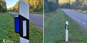 400 laukinių gyvūnų atbaidymo atšvaitų Lietuvos keliuose: bus vertinamas jų efektyvumas