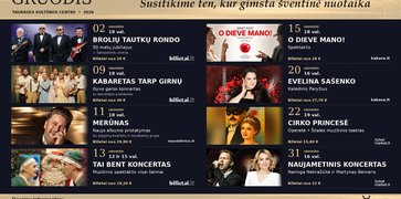 Gruodis Tauragės kultūros centre – nuo legendinių atlikėjų koncertų iki šventinių spektaklių