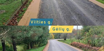 Juodpetriuose išasfaltuotos Vilties ir Gėlių gatvės