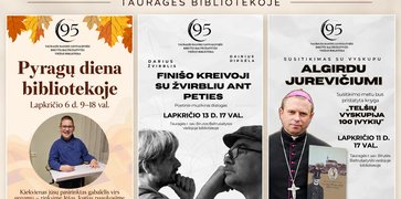 Lapkritį Tauragės bibliotekoje – prasmingi susitikimai, muzika ir gerumo iniciatyva